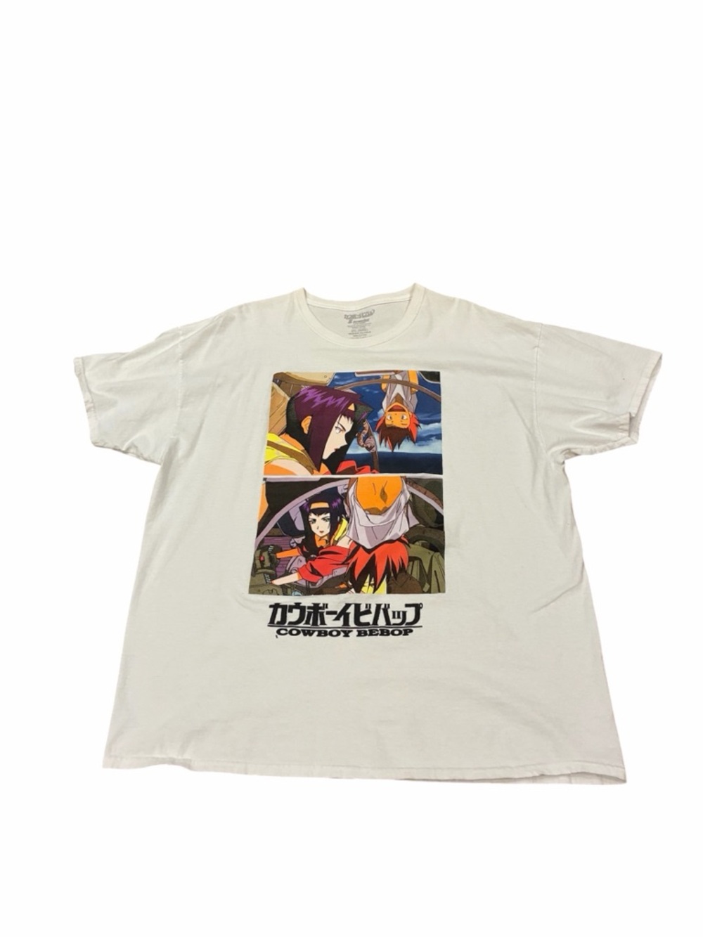 Cowboy Bebop Faye Valentine & Edward 2XL White Shirt